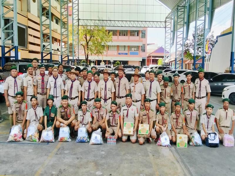 ลูกเสือช่วยเหลือผู้ประสบภัยชายแดนไทย–กัมพูชา