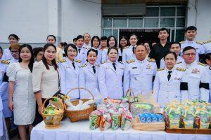 พิธีทำบุญตักบาตรถวายพระราชกุศล เนื่องในโอกาสวันเฉลิมพระชนมพรรษา พระบาทสมเด็จพระเจ้าอยู่หัว ๒๘ กรกฎาคม ๒๕๖๙